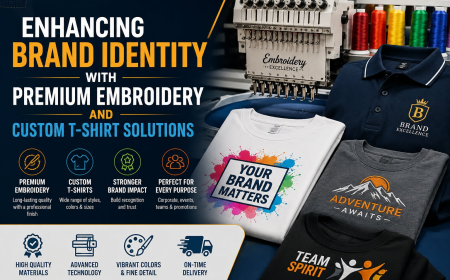 Enhancing Brand Identity with Premium Embroidery and Custom T-Shirt Solutions