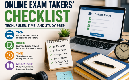 Online Exam Checklist: Tech, Rules, Time, and Study Prep