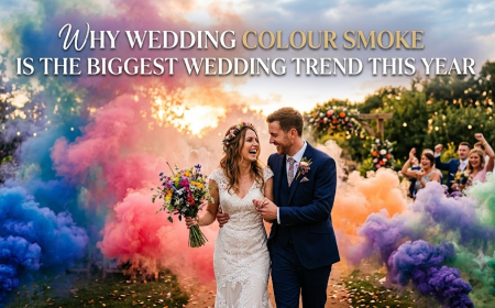 Why Wedding Colour Smoke Is the Biggest Wedding Trend This Year