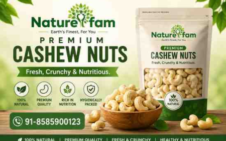 •  Naturefam Delicious Cashew Nuts – Fresh, Crunchy & Healthy