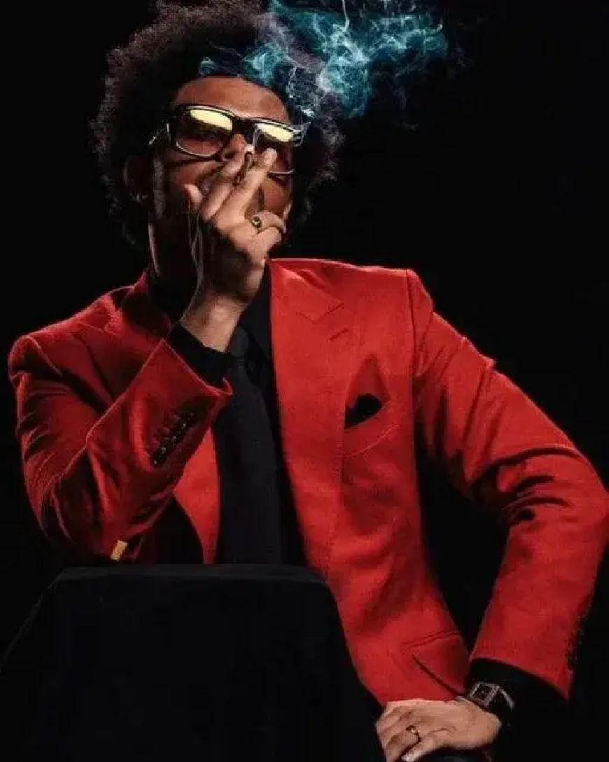 The Weeknd Red Suit Costume and Martha May Whovier Costume: Fashion That Captures Attention