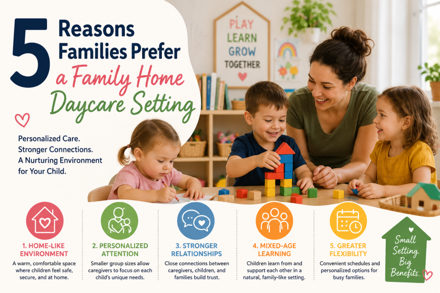 5 Reasons Families Prefer a Family Home Daycare Setting