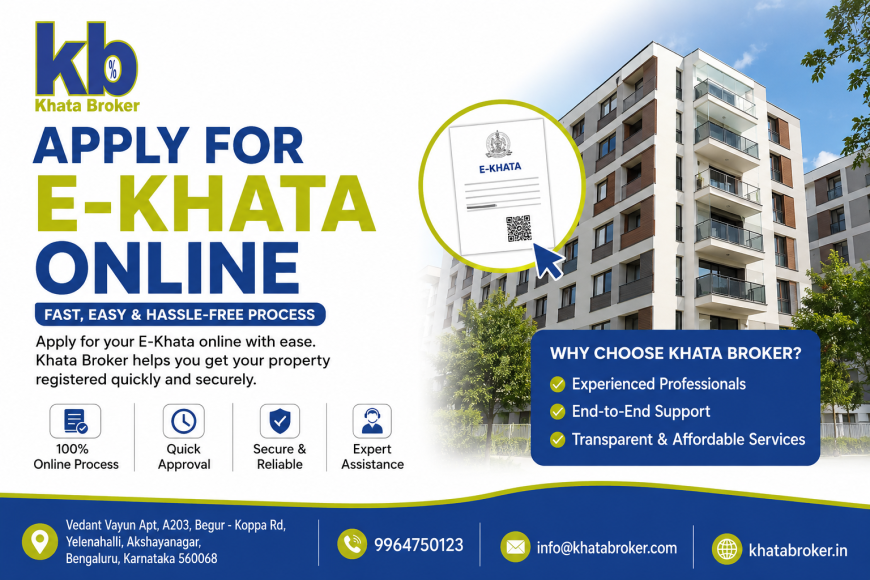 How to Apply for e Khata Online in 2026? Complete Guide | Khata Broker