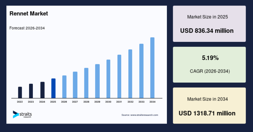 Rennet Market Growth, Demand and Forecast Report, 2034