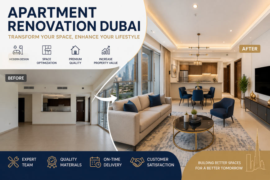 Apartment Renovation Dubai for Elegant and Modern Interiors