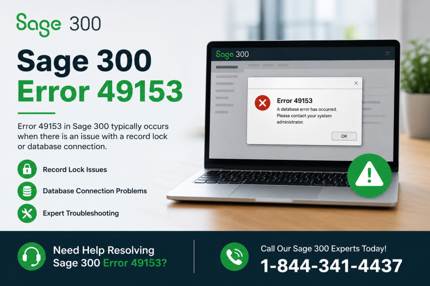 Sage 300 Error 49153 After Database Migration: Causes and Solutions