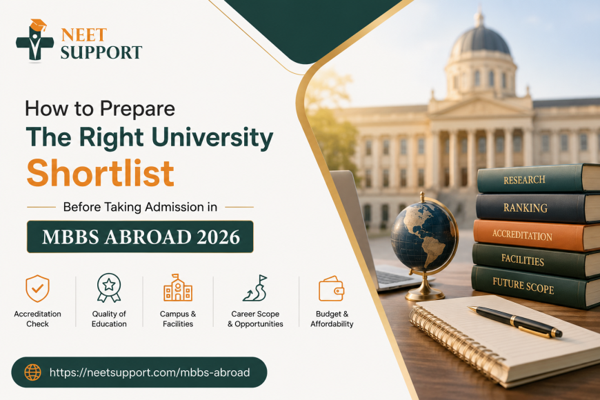 MBBS Abroad 2026: How to Shortlist the Best Universities Before Admission