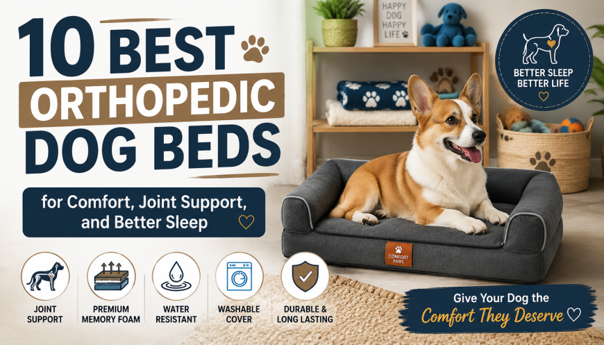 10 Best Orthopedic Dog Beds for Comfort, Joint Support, and Better Sleep