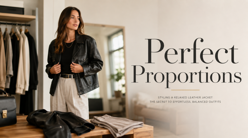 Relaxed Leather Jacket Styling: The Three Proportions That Actually Make It Work