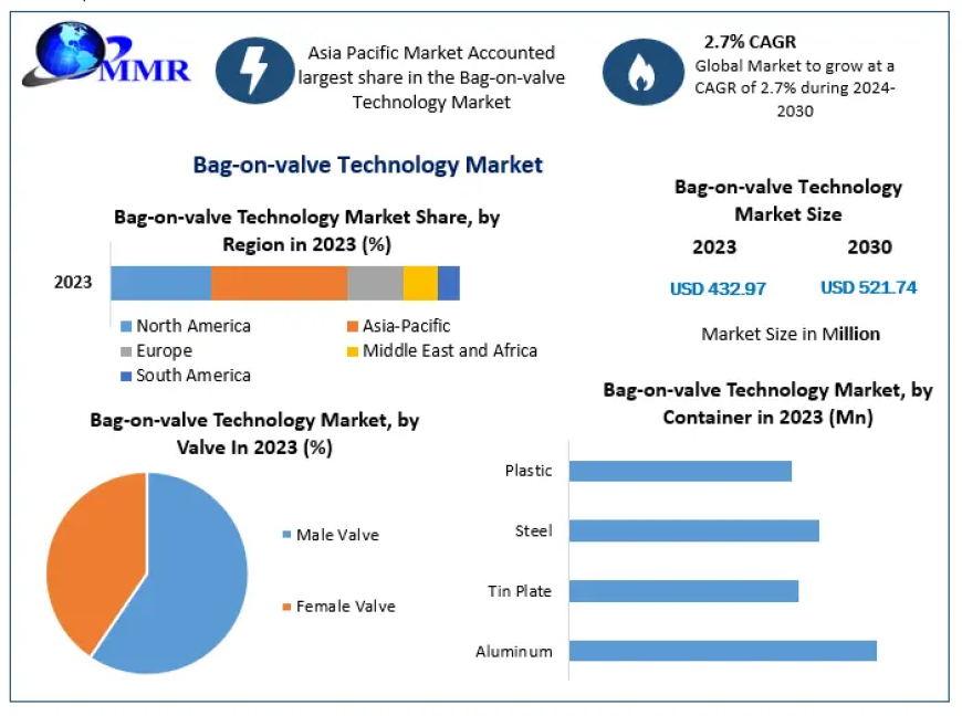 Global Bag-on-valve Technology Market Expected to Reach USD 521.74 Million by 2030