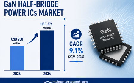 GaN Half-Bridge Power ICs Market Size to Reach USD 376 Million by 2034
