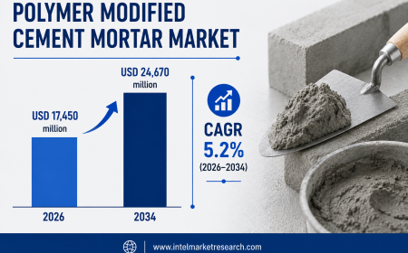 Polymer Modified Cement Mortar Market to Reach USD 24.67 Billion by 2034
