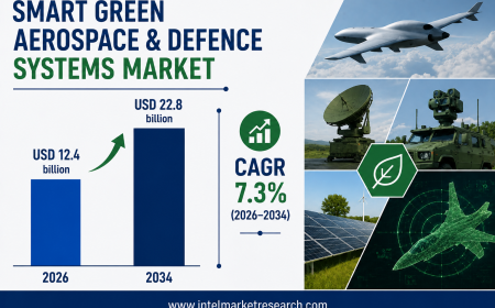 Smart Green Aerospace & Defence Systems Market Set to Reach USD 22.8 Billion by 2034