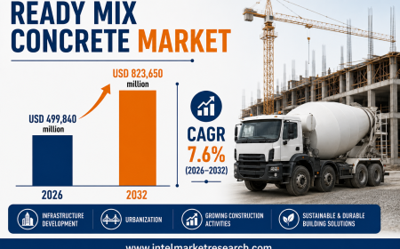 Ready mix concrete market to reach USD 823,650 million by 2032