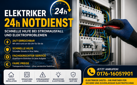 Elektriker 24h Notdienst – Schnelle Hilfe bei Stromausfall und Elektroproblemen