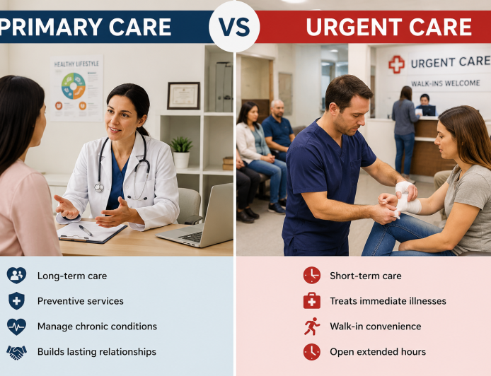 Primary Care vs. Urgent Care: What's the Difference?