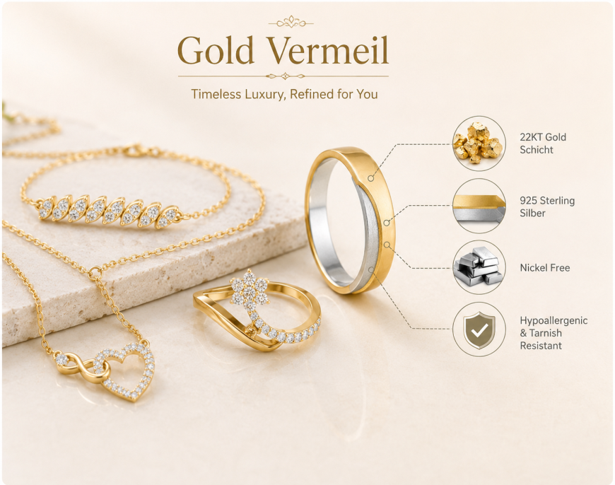 Vermeil in Gold: The Perfect Blend of Elegance, Quality & Everyday Luxury | Riaagh