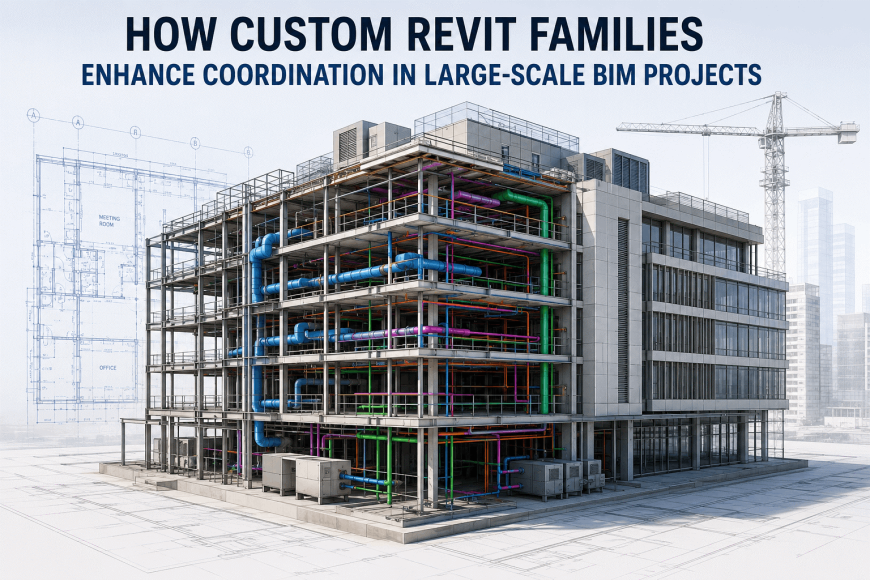 How Custom Revit Families Enhance Coordination in Large-Scale BIM Projects
