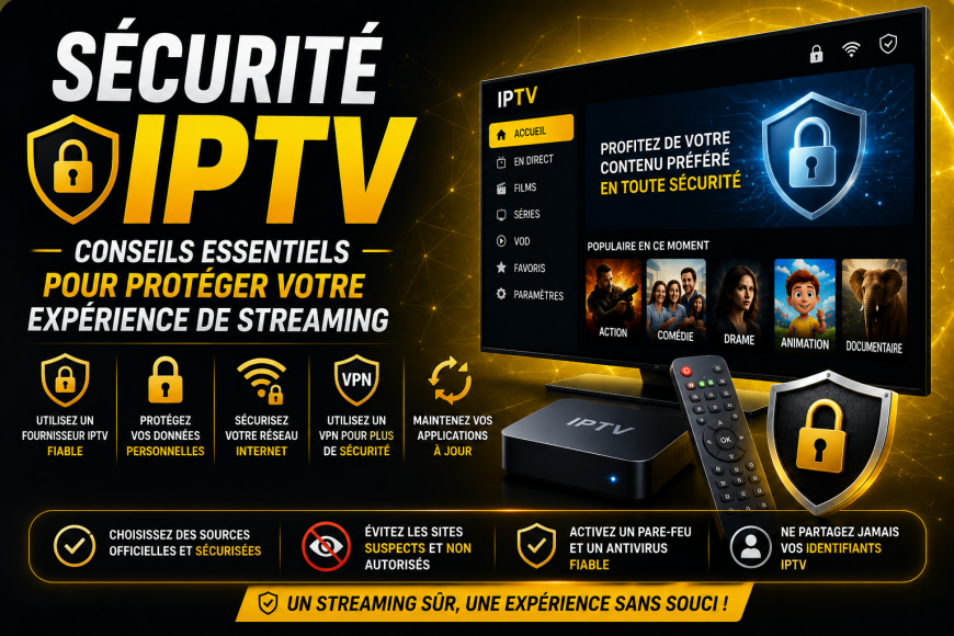 Sécurité IPTV : Conseils essentiels pour protéger votre expérience de streaming