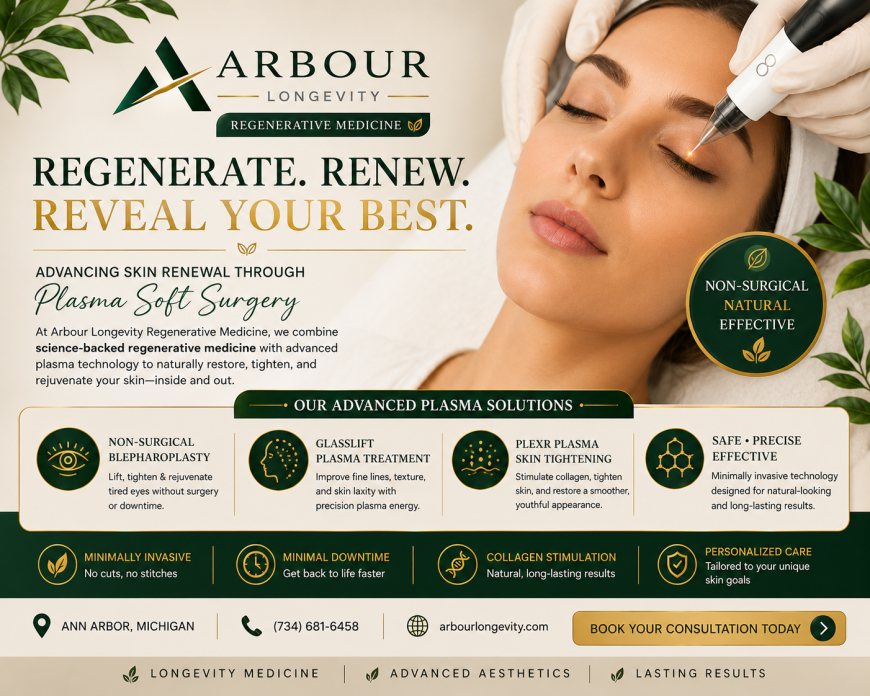 Arbour Longevity Regenerative Medicine | Plasma Soft Surgery