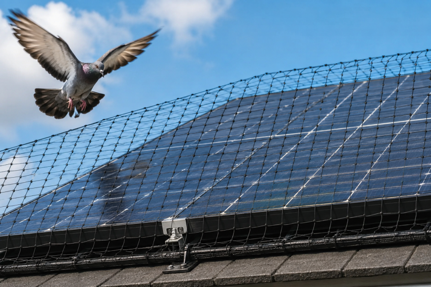 Bird Netting UK for Reliable Solar Protection From Pigeons