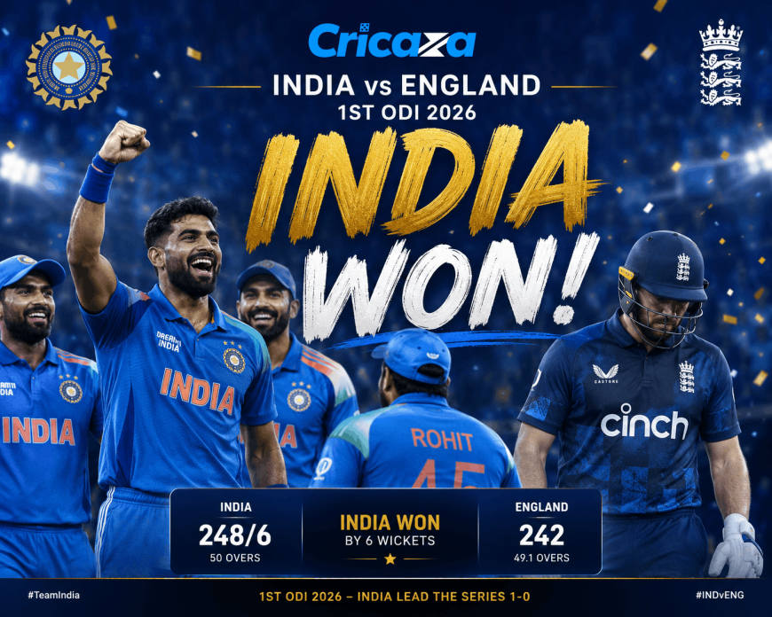 What Were the Biggest Reasons Behind India's Dominant First ODI Win Over England?