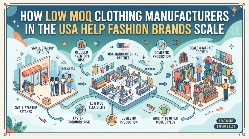 How Low MOQ Clothing Manufacturers in the USA Help Fashion Brands Scale