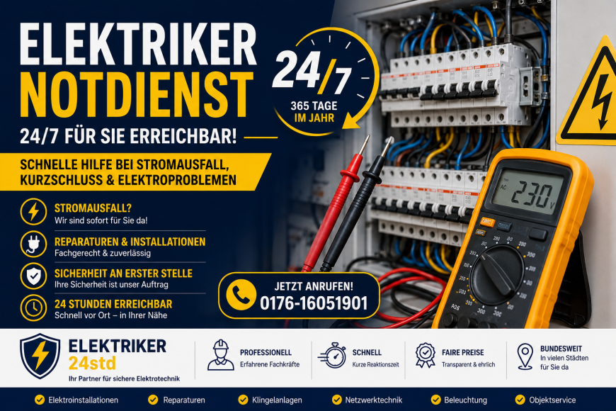 24h Elektriker Notdienst | Elektroservice & Reparaturen – Elektriker 24std