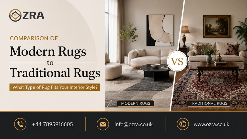 Comparison of Modern Rugs to Traditional Rugs: What Type of Rug Fits Your Interior Style?
