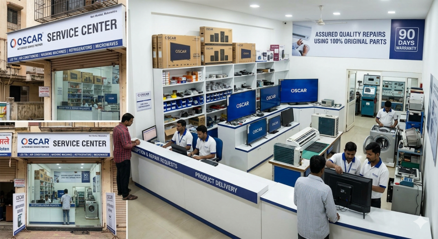 Does Oscar Service Center provide doorstep repair support?