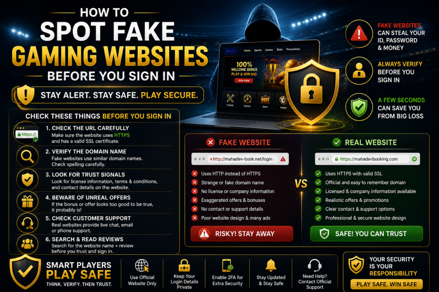 How to Spot Fake Gaming Websites Before You Sign In
