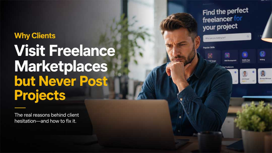Why Clients Visit Freelance Marketplaces but Never Post Projects