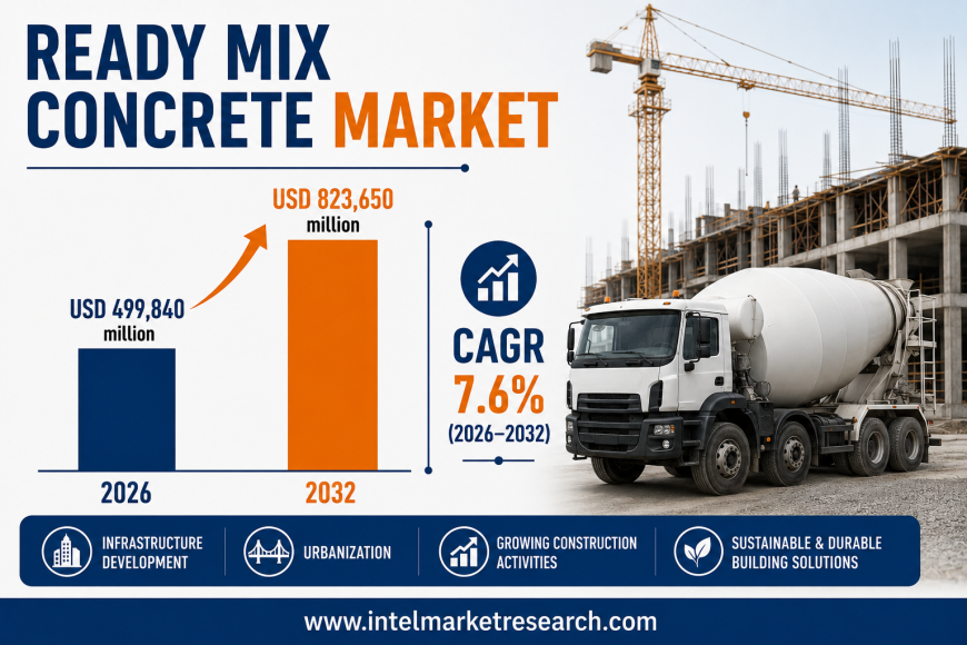 Ready mix concrete market to reach USD 823,650 million by 2032