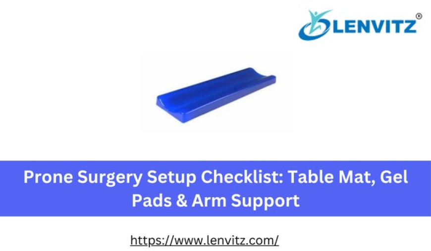 Prone Surgery Setup Checklist: Table Mat, Gel Pads & Arm Support