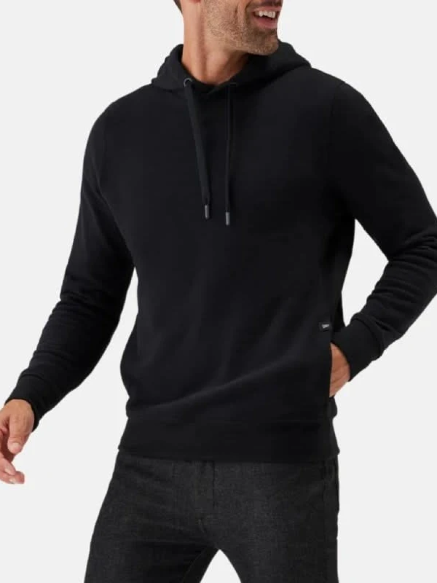 Men Black Essential Fleece Hoodie: Ultimate Comfort Meets Everyday Style