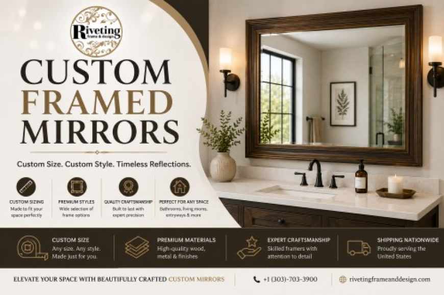 Custom Framed Mirrors: Design, Benefits and buying guide