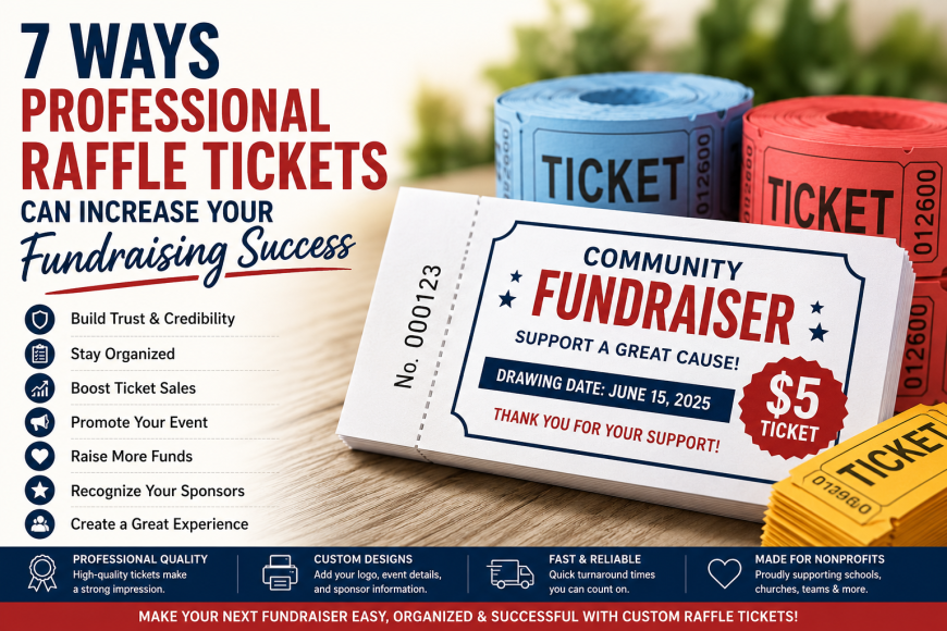 7 Ways Professional Raffle Tickets Can Increase Your Fundraising Success