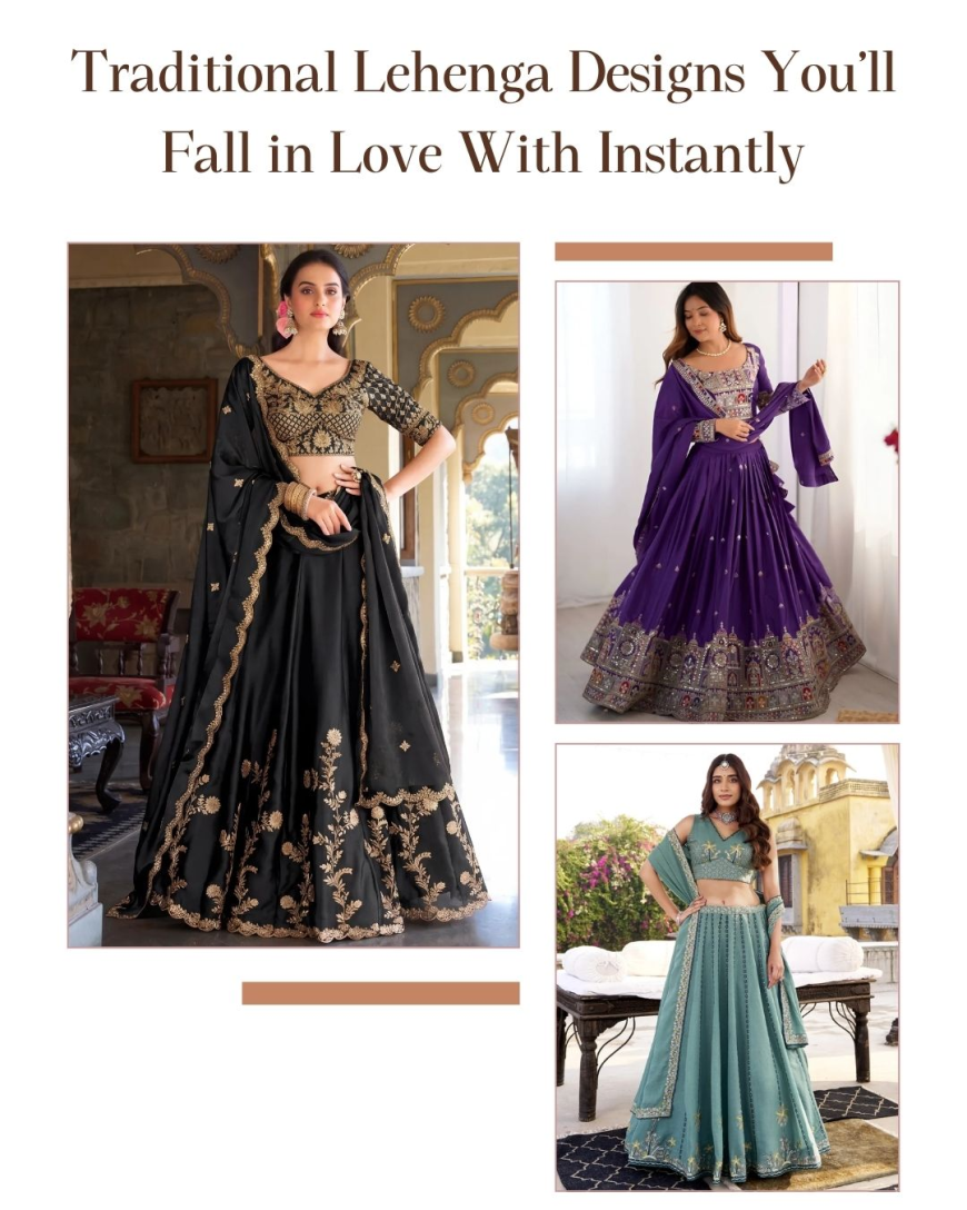 Traditional Lehenga Designs You'll Fall in Love With Instantly
