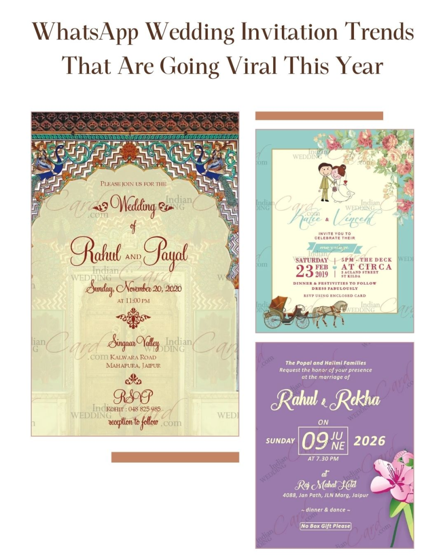 WhatsApp Wedding Invitation Trends That Are Going Viral This Year