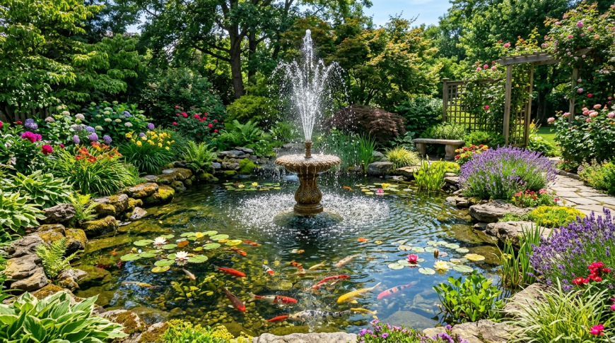 Benefits of Installing a Fountain in Your Garden Pond