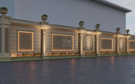 Enhance Your Property's Appeal with Impressive Boundary Wall Concepts: Your Ultimate Resource for Stone Panel Designs