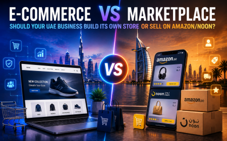 E-commerce vs Marketplace: Should Your UAE Business Build Its Own Store or Sell on Amazon/Noon?