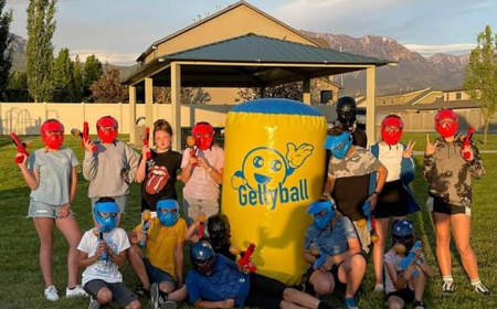 Gellyball Home Party for Kids and Adults with Action Packed Fun Events