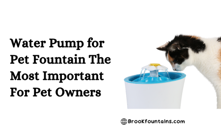 Water Pump for Pet Fountain The Most Important For Pet Owners
