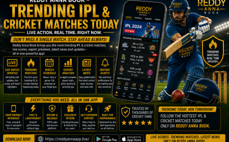 Reddy Anna Book – Trending IPL & Cricket Matches Today