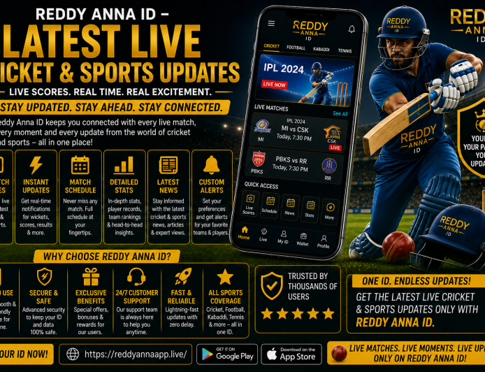 Reddy Anna ID – Latest Live Cricket & Sports Updates