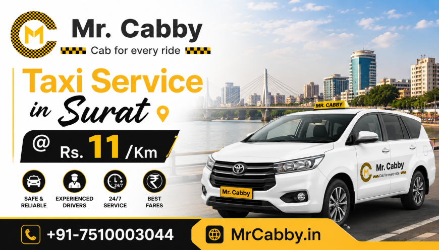 Taxi Service in Surat: Book Safe, Affordable & Trusted Cabs