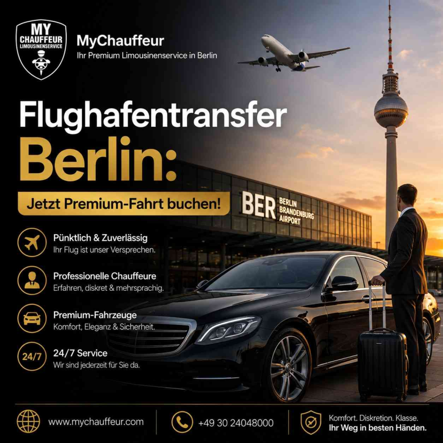 Flughafentransfer Berlin: Jetzt Premium-Fahrt buchen!