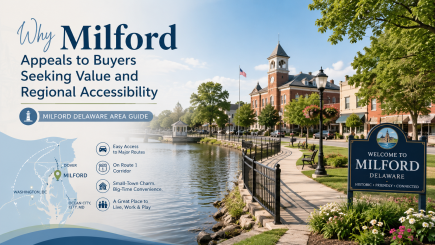 Milford Delaware Area Guide: Why Buyers Value Affordability and Regional Accessibility