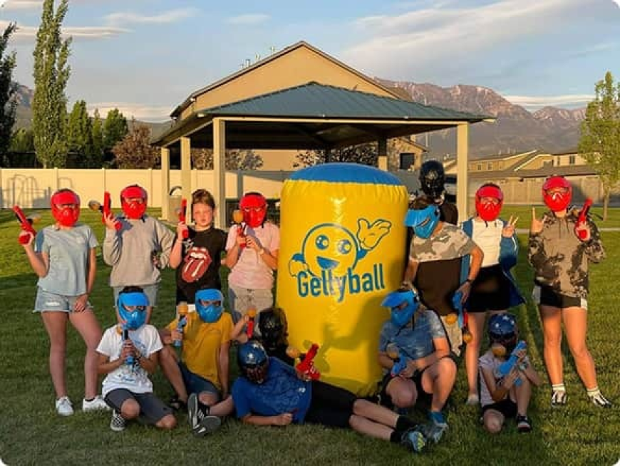 Gellyball Home Party for Kids and Adults with Action Packed Fun Events